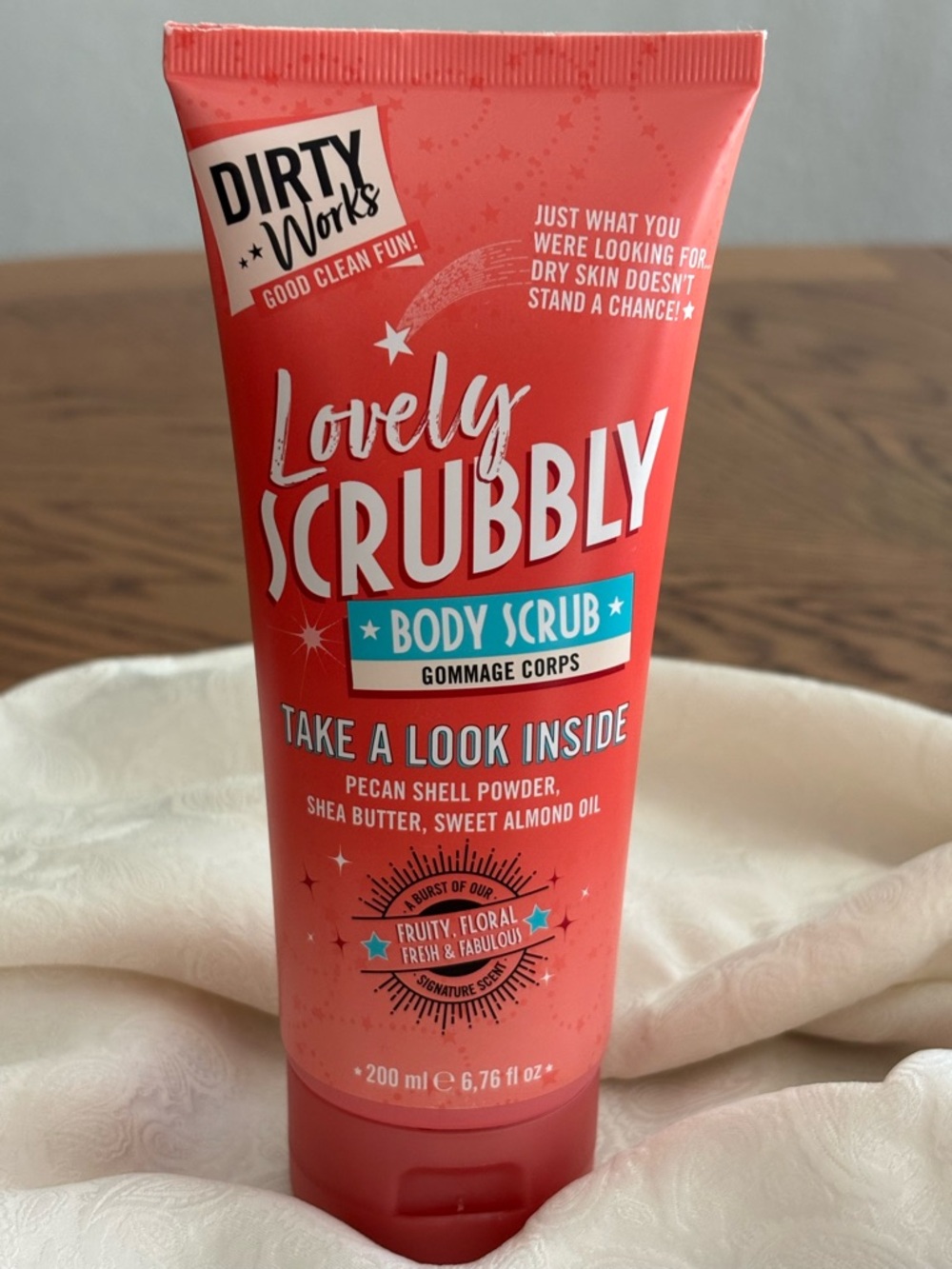 Dirty Works Lovely Scrubbly Body Scrub - Coral